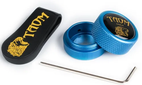Vista 28 de TAOM - Soporte para tiza de billar, herramienta práctica redonda, accesorios de billar, mini estuche magnético para punta de tiza, contenedor