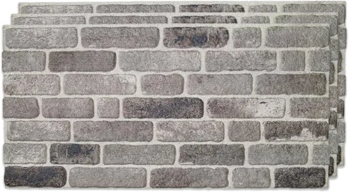 Vista 56 de IZODEKOR Paneles de pared 3D con efecto ladrillo, revestimiento, aspecto de piedra, revestimiento de espuma de poliestireno para sala de estar
