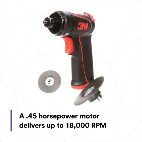 Vista 4 de 3M Lijadora de disco con empuñadura de pistola, 33577, 18,000 RPM, 1.969 in y 2.953 in, 1 por caja, herramienta automotriz para rectificado