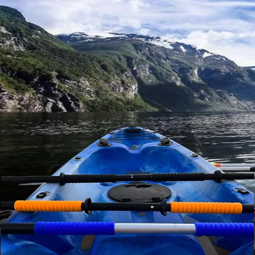 Vista 3 de JK - 2 empuñaduras para remo de kayak, accesorios de silicona antideslizante para remo de kayak