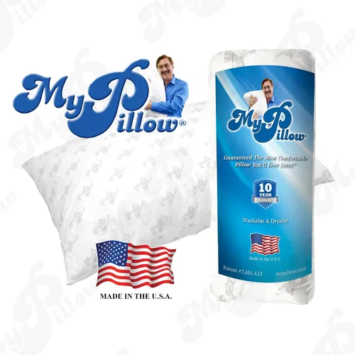 Vista 8 de MyPillow Ropa de Cama Almohadas de Cama para Dormir Tamaño Queen, Juego de 2, con Refuerzo para Personas que Duermen Boca Arriba, Boca Abajo