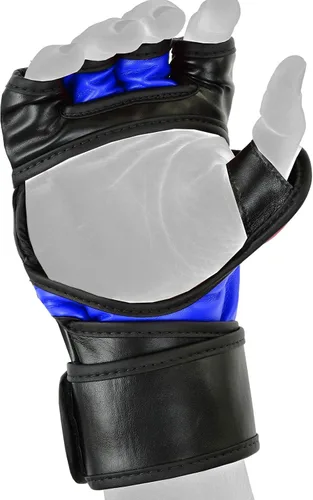 Vista 4 de BeSmart Guantes de MMA, guantes de kickboxing UFC, guantes de entrenamiento de MMA, equipo de entrenamiento de artes marciales mixtas, guantes