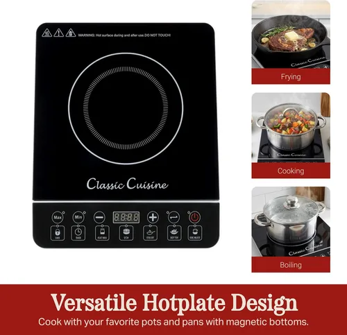 Vista 5 de Classic Cuisine Placa de inducción, negro, 14" x 11.4" x 2.5