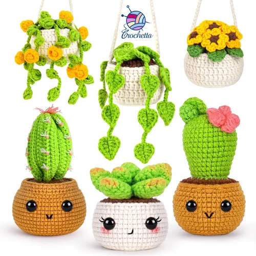 Vista 15 de Crochetta Kit de ganchillo para principiantes con tutoriales en video paso a paso, aprende a tejer para adultos y niños, suministros de manualidades