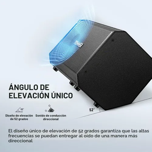 Vista 6 de Donner Amplificador de Batería Electrónica AMP, Amplificador de Batería Electrónica Inalámbrico Profesional de 80 Vatios DDA-80