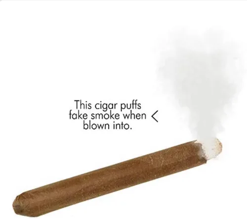 Vista 2 de CLESEN Cigarrillos falsos, cigarrillos falsos de 3.25 pulgadas (paquete de 24), humo de soplo, cigarrillos de imitación con un aspecto realista