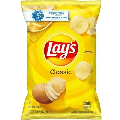 Vista 4 de Lays Classic Potato Chips, 2.25 onzas - 24 por caja.