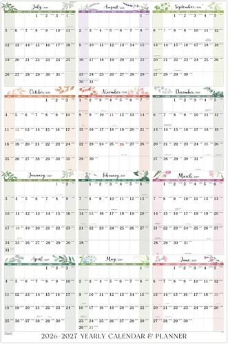 Vista 9 de Calendar 2027 - Wall Calendar 2027, Yearly Wall Calendars 2027 2027 Colorful