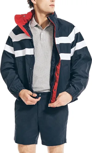 Vista 26 de Nautica playera polo clásica de mangas cortas, color sólido, para hombre