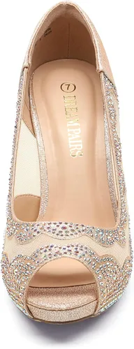 Vista 4 de DREAM PAIRS Women's Divine-01 High Heels Dress Pump Shoes