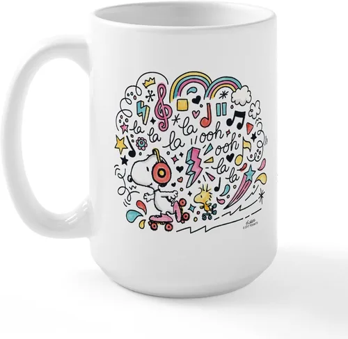 Vista 140 de CafePress SNOOPY Joe Cool - Taza de café de cerámica (15.0 fl oz)