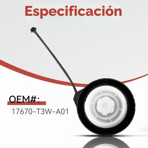 Vista 8 de Tapa de Gas Reemplazo Tedrs para Honda: 17670 - T3W - A01 Civic Accord Odyssey Fit HRV HR-V CRV CR-V Pilot Crosstour Insight 2006-2020 OEM Fit