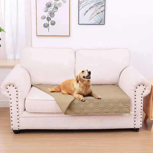 Vista 43 de hyha - Manta impermeable para cama de perro, mantas suaves para mascotas, funda impermeable para sofá para perros, fundas reversibles lavables