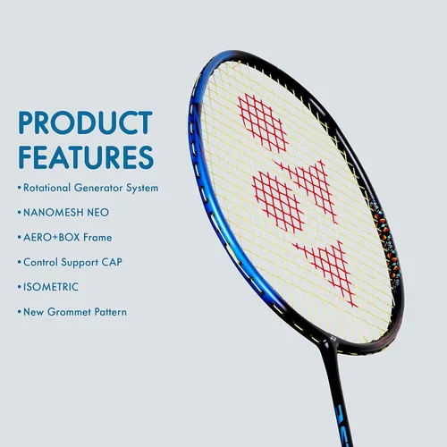 Vista 3 de YONEX Raqueta de bádminton Smash (G4, 2.57 oz, 28 libras de tensión)