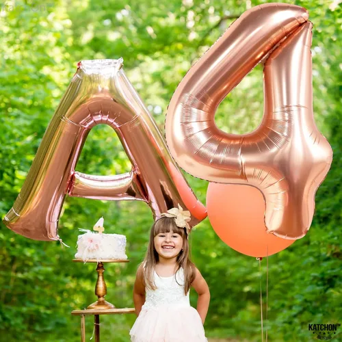 Vista 941 de KatchOn Globo negro del número 1 de 40 pulgadas, globo de feliz cumpleaños Large Mylar Number One Balloon for 1st Birthday Decorations, Foil