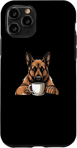 Vista 20 de iPhone 16 Dog Breed Coffee - German Shepherd Case