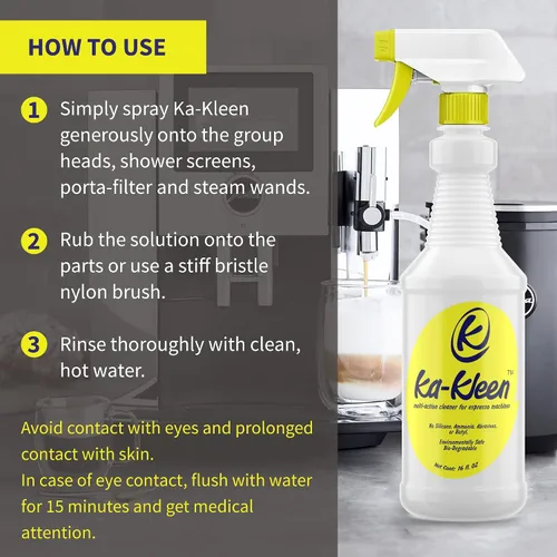 Vista 4 de Coffee Machine Descaler - 16 Fl. Oz Espresso Machine Cleaner Multi-Functional Descaler for Coffee Machines – Silicone-Free Coffee Pot Cleaner