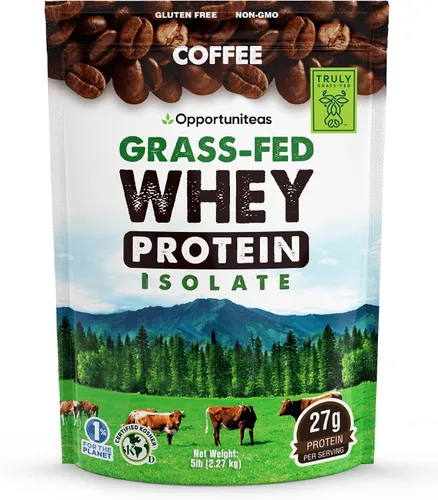 Vista 8 de Proteína de suero de chocolate en polvo, aislado de suero alimentado con pasto + cacao orgánico + azúcar real + sal del Himalaya, delicioso sabor