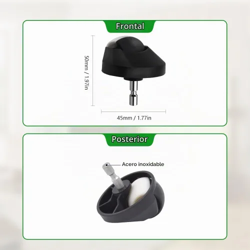Vista 2 de Kit de Repuesto de Rueda de Bola Delantera Compatible con Modelos iRobot Roomba de las Series 500, 600, 700, 800, 900, e e i.
