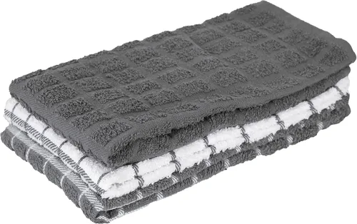 Vista 17 de Ritz Premium Toallas de Cocina de Felpa de Algodón 100% a Cuadros - Altamente Absorbentes, Súper Suaves, de Larga Duración, 25"x15", Paquete de 3