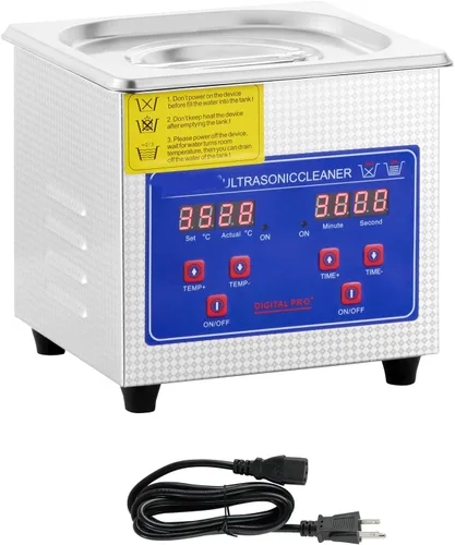 Vista 8 de Limpiador ultrasónico profesional de limpieza ultrasónica de 40 kHz con temporizador digital y calentador Ultra Sonic Máquina limpiadora de joyas