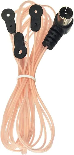 Vista 9 de Bingfu Antena dipolo FM de 75 ohmios Antena de bucle AM de 3 pines para Sony HiFi Series Sharp Stereo System Interior Digital HD Radio Bluetooth