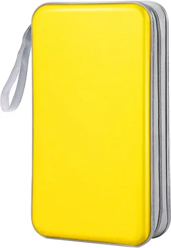 Vista 16 de Funda para CD, capacidad 80, con función atril, para almacenamiento de DVD, VCD y Blu-ray (Blanco)