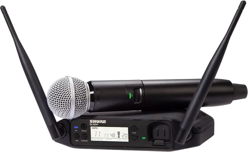 Vista 19 de Shure GLXD24R+/B58 Sistema de Micrófono Inalámbrico Digital Profesional de Banda Dual – Duración de Batería de 12 Horas, Alcance de 100 pies