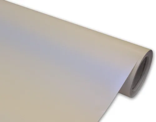 Vista 2 de Envoltura de vinilo de vinilo azul nacarado blanco marfil mate de 24 x 60 pulgadas
