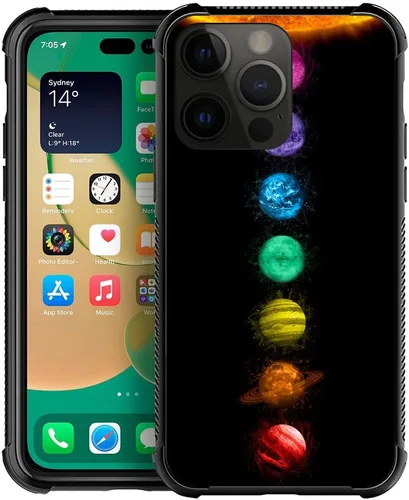 Vista 60 de ZHEGAILIAN Funda compatible con iPhone 14, funda de munición AK 47, parte trasera de vidrio templado+funda protectora de TPU de silicona suave