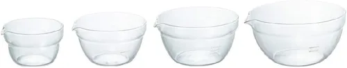 Vista 7 de HARIO KB-1318 Bol de una sola boca, vidrio resistente al calor, juego de 3, bolas múltiples, transparente, fabricado en Japón