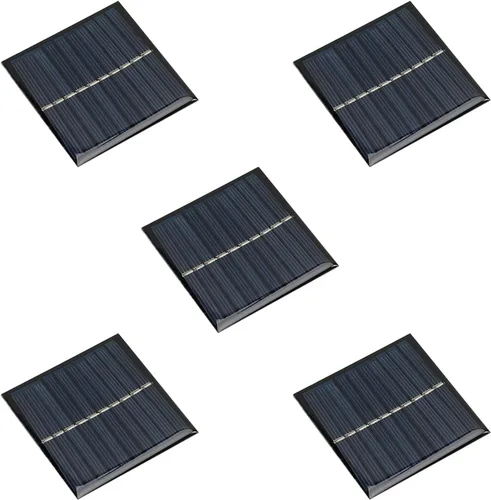 Vista 12 de Bettomshin 5 unidades de mini paneles solares de 5 V 25 MA, células solares policristalinas, módulo de panel micro solar para juguetes eléctricos