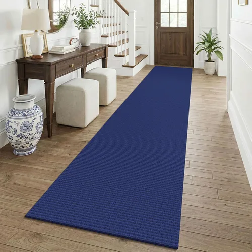 Vista 226 de KOZYFLY - Tapete para puerta de interior, lavable, pequeña, antideslizante, con respaldo de goma, felpudo de algodón para el hogar, color negro