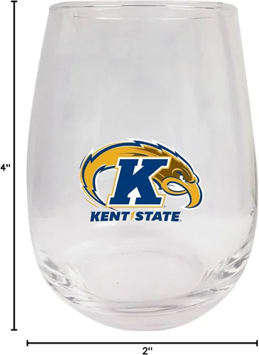 Vista 5 de Kent State University - Copa de vino sin tallo de 15 onzas (individual) con licencia