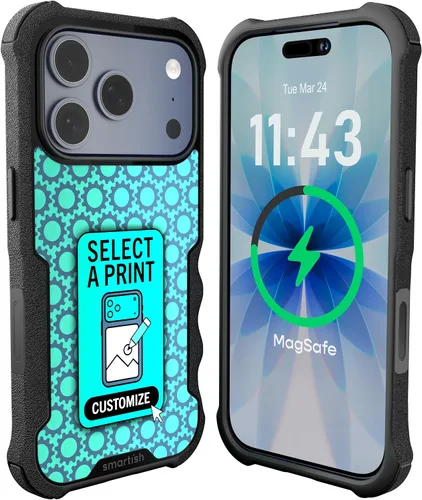 Vista 46 de Smartish Funda para iPhone 12 Pro Max Armor - Gripzilla [resistente + protectora] Funda de agarre delgada y resistente - Black Tie Affair