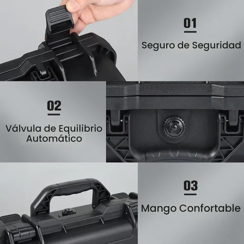 Vista 5 de UTEBIT Funda rígida para DJI Mini 3/Mini 4 Pro, carcasa rígida impermeable