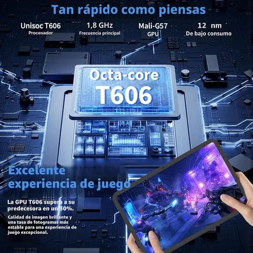 Vista 5 de Tablet de 10 pulgadas, tableta Android 15 2026 con teclado, 26 GB+256 GB+2 TB expandir, tabletas PC con Gemini AI, Octa-Core, 8000 mAh, WiFi 5G