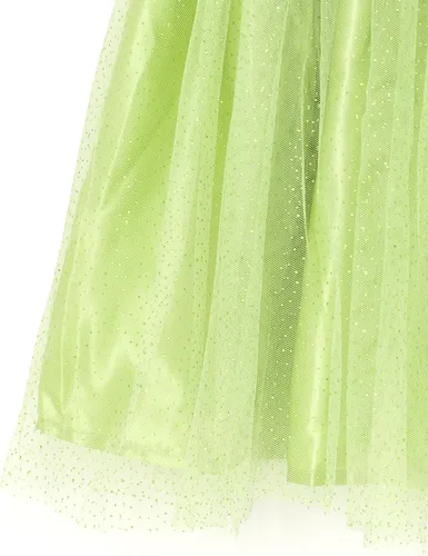 Vista 6 de Disney Princess Moana Frozen - Conjunto de 3 piezas de camiseta de tul con falda de malla y coletero para niñas pequeñas y grandes