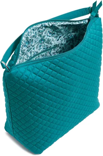 Vista 3 de Bolso de hombro Hobo de gran tamaño de algodón para mujer