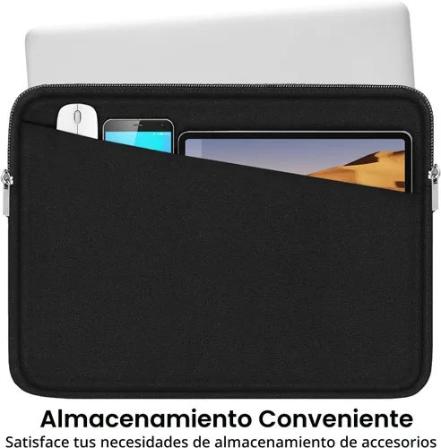 Vista 3 de Funda para portátil de 13.3 pulgadas, bolsa de transporte para computadora portátil de 14 pulgadas resistente, funda protectora compatible