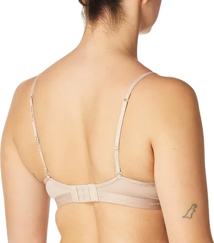 Vista 2 de Calvin Klein Bralette triangular ligeramente forrado de forma a cuerpo para mujer