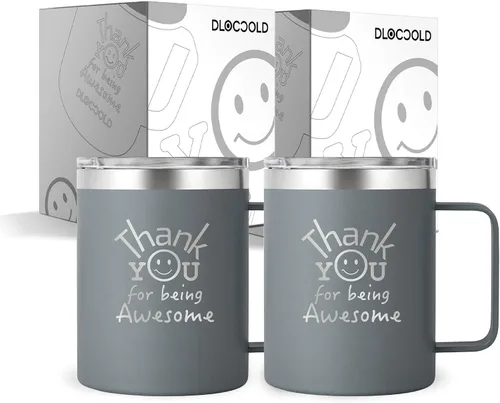 Vista 31 de DLOCCOLD Regalos de agradecimiento para hombres por ser impresionante taza para compañeros de trabajo, día de cumpleaños para mujeres