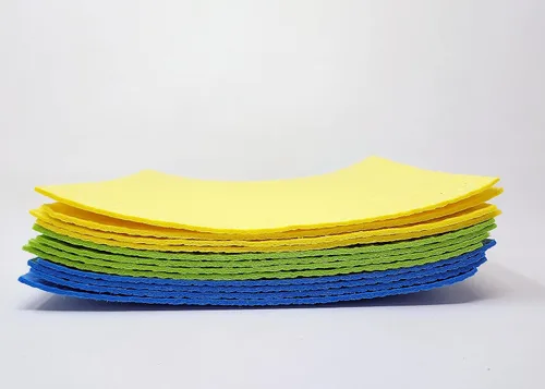 Vista 7 de Paños de cocina suecos reutilizables, paños de cocina ultra absorbentes para cocina, baño, lavar platos y más - Esponjas de celulosa - Paquete de 12