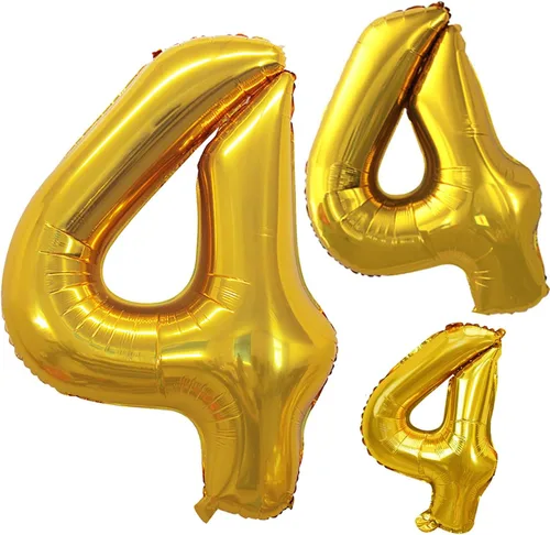 Vista 154 de Goer, conjunto de globos de papel aluminio para decoraciones de cumpleaños, globos de las letras de feliz cumpleaños y de números Oro