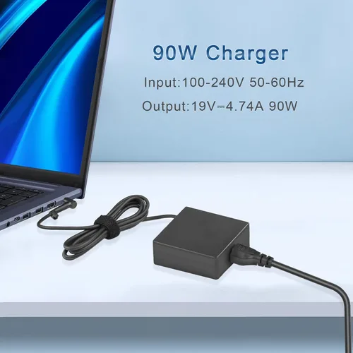 Vista 8 de Cargador para portátil de 90 W compatible con Asus Vivobook 15X 14X 16X 17X K1703Z M1703Q M1603Q D1603Q Y1603C ExpertBook B1500 P2451F P751J Asus