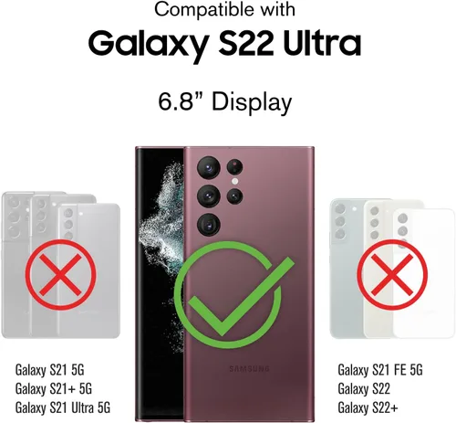 Vista 2 de VENA vArmor - Funda resistente compatible con Samsung Galaxy S22 Ultra (2022)