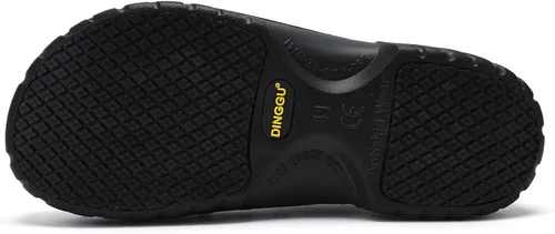 Vista 4 de Zapatos de chef antideslizantes para hombres y mujeres, impermeables, resistentes al aceite, cómodos zuecos antideslizantes para enfermería, cocina