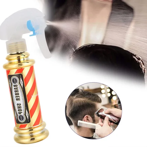 Vista 6 de Dioche Botella de spray de agua de peluquería, botella de spray de peluquería Salon Barbería Hair Styling Water Spray Kettle 5.1 fl oz (dorado)