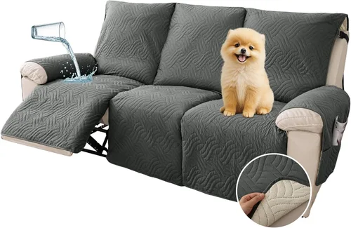 Vista 13 de Deep Dream Fundas impermeables para silla reclinable, funda antideslizante para sofá reclinable, protector de muebles para niños perezosos, funda