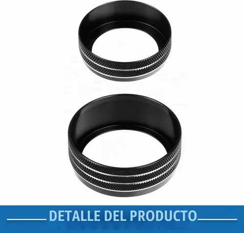 Vista 7 de 3 piezas Calcomanías para Perillas de Aire Acondicionado de Automóvil Cubierta de Perilla de Interruptor de Radio AC para Dodge Durango 2017-2020